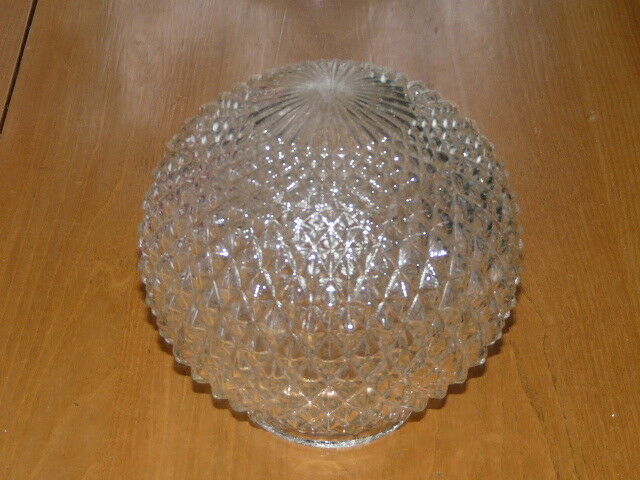 Vintage Pineapple Look / Style Clear Glass Light Lamp Shade