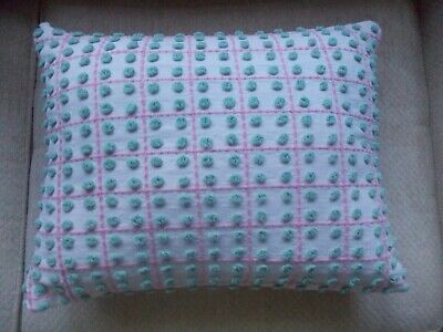 Handmade Pillow Case from Vintage Chenille Bedspread Fabric 12 x 16