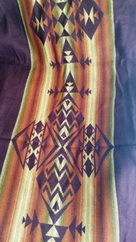 RARE Pendleton Woolen Mills Earth/Sky Journey Maroon Jacquard Throw- Made In USA