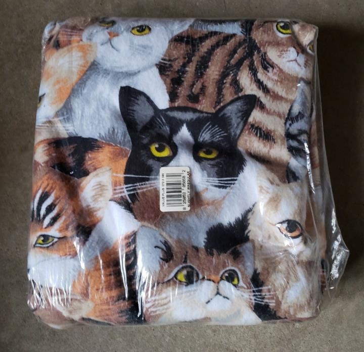 Vintage Cat Portrait Owen Fashion Print Blanket Full Twin Size 72