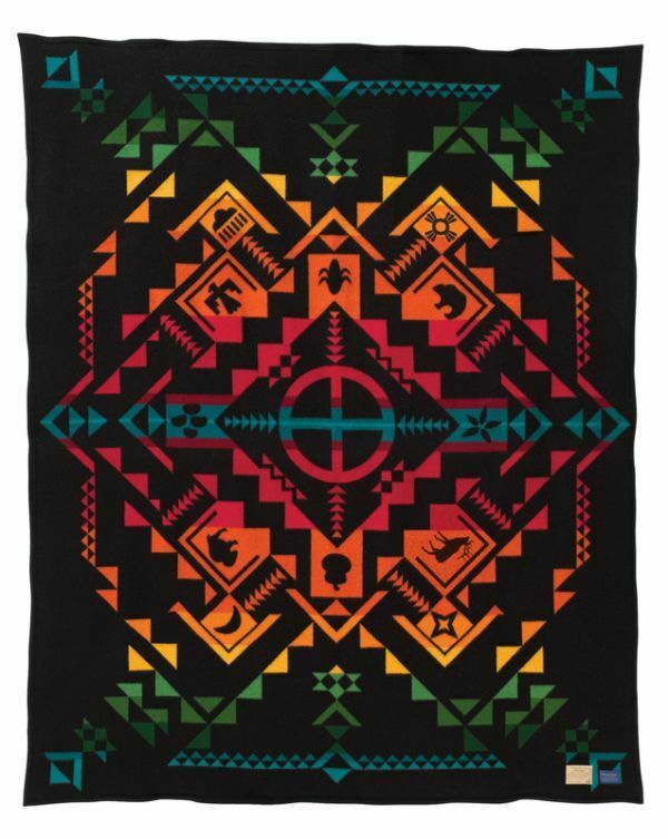 Pendleton Shared Spirits Legendary Collection Wool Blanket Queen 64x80