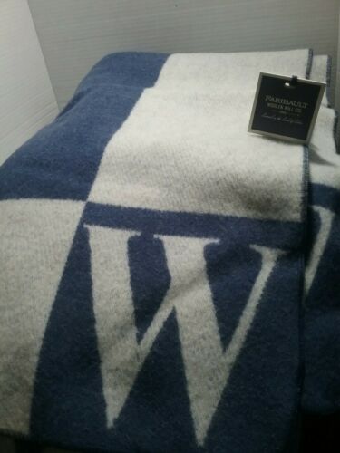 Faribault Mill Pure & Simple Washable 80 % Wool  20 % cottBlanket twin Size Blue