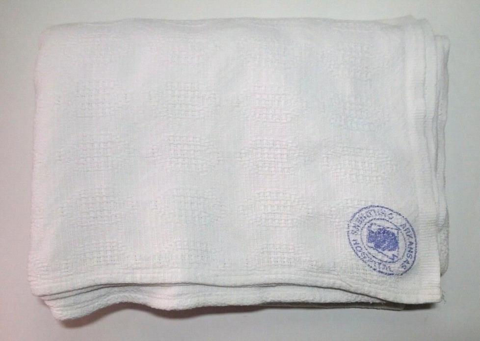 Vtg Arkansas Childrens Hospital Bed Cover Bunk Cotton Blanket 106