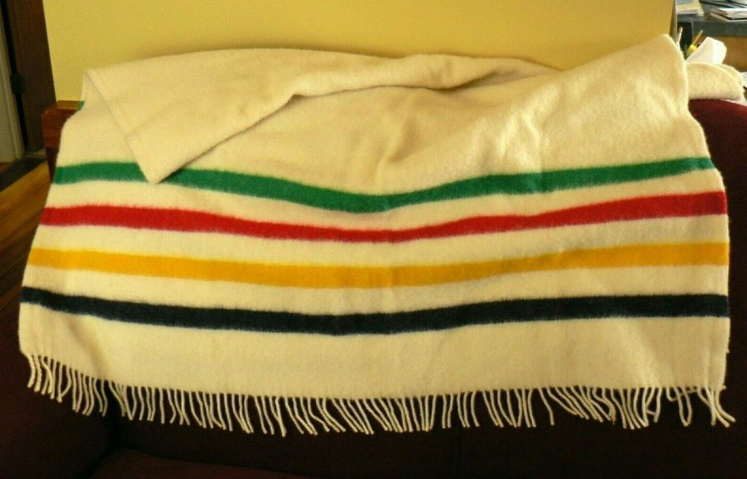Hudson Bay Caribou Throw 100% Wool Blanket Made in England 67