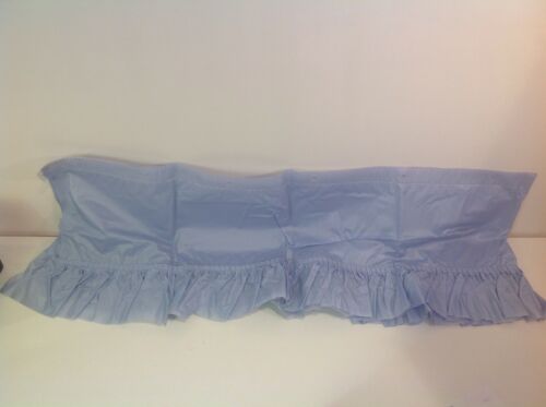 Vintage EXCELL Baby Blue Vinyl Plastic Shower Curtain valance Bathroom Curtain