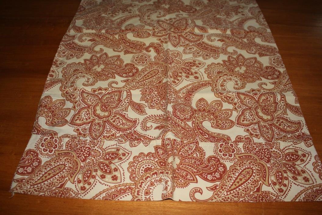 Better Homes Rust Paisley on Cream Cotton Blend Percale Standard Pillowcase Pair