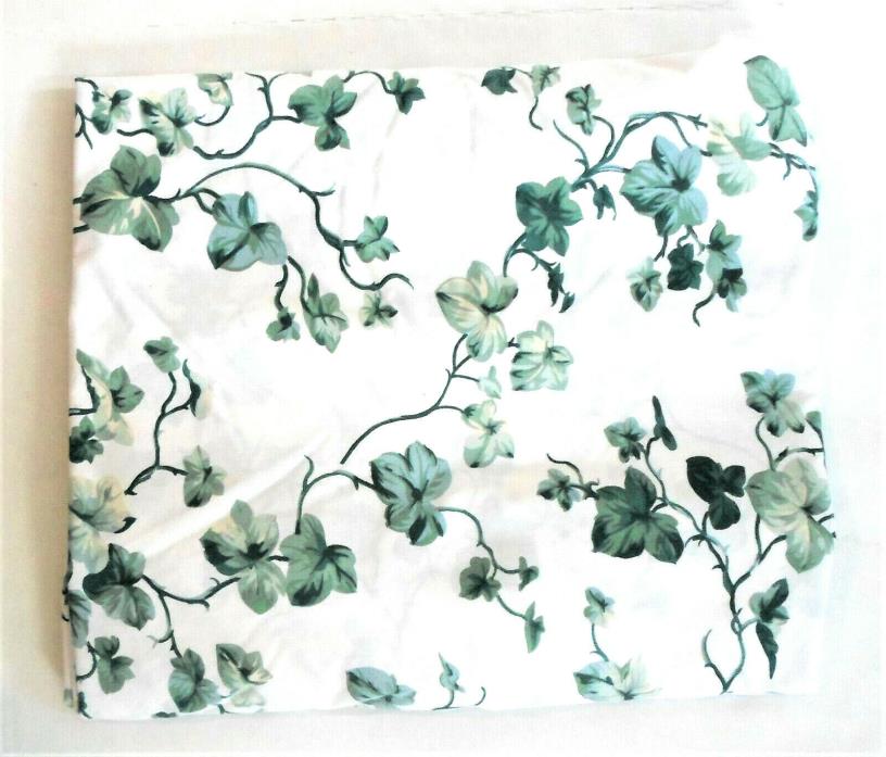 Springmaid Andre Richard Ivy Arbor Twin Fitted Sheet Percale Green White