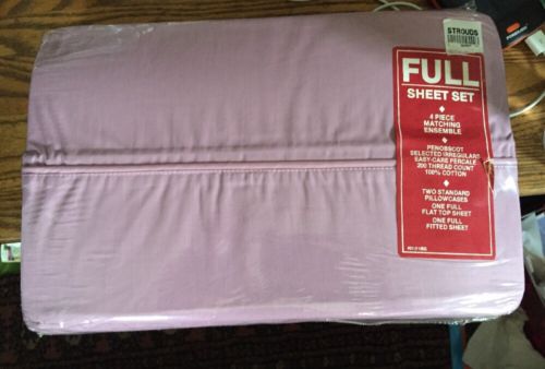 NEW Old Stock! FUll Sheet Set percale 100% Cotton