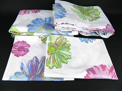 Vtg 2004 Andy Warhol Foundation Flower Art Twin Flat Sheets Standard Pillowcases