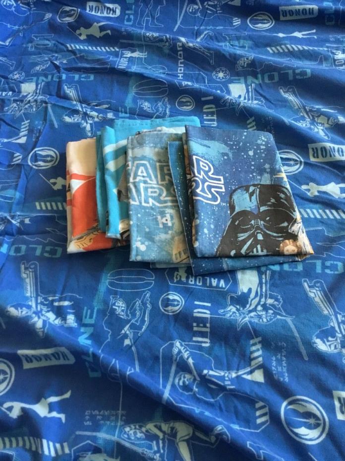 Vintage Star Wars Twin Fitted sheet and 4 pillow cases