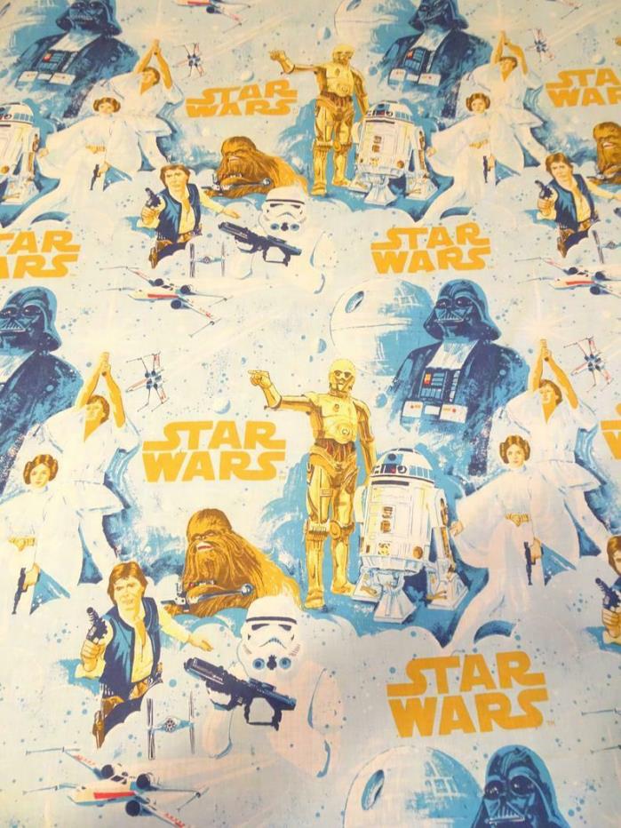 Vintage Original Star Wars Twin Flat Sheet JCPenney