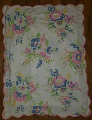 Vintage D Porthault Floral Boudoir Pillow Sham Flax Linen Made In France Lovely