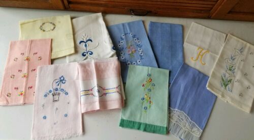 Vintage Lot Of Hand Towels CUTTER  Crafts
