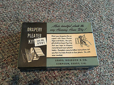 Vintage Drapery Pleater Kit.  Harmony House for Sear Roebuck Co. # 9981 - unused