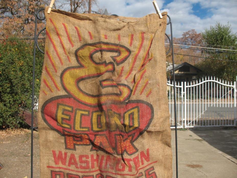 Old Burlap Bag Washington Econo Pak Potatoes Winchester, Washington