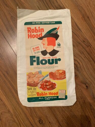 Vintage Robin Hood 10LBS Flour Sack.