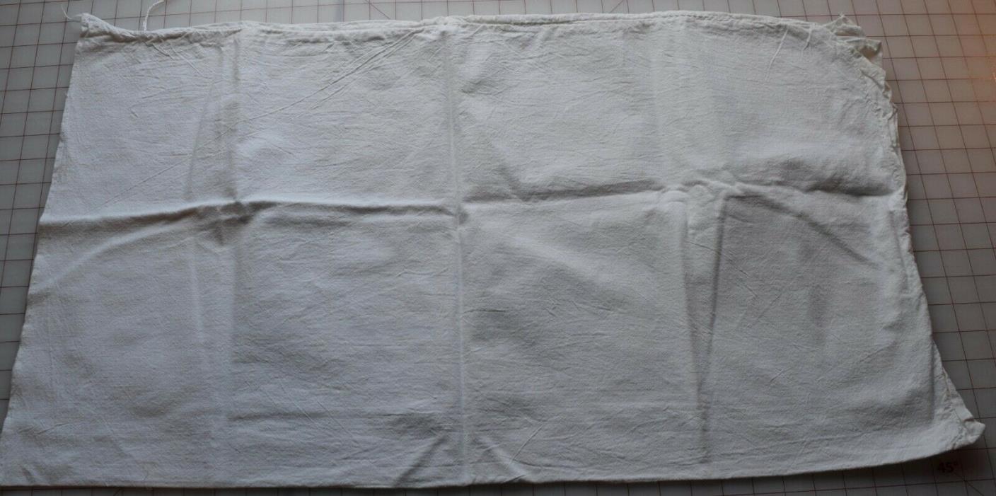 7163 Large vintage feed sack, plain white fabric