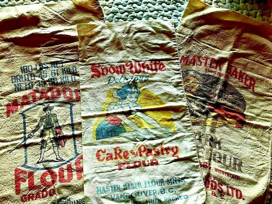 vintage flour sacks