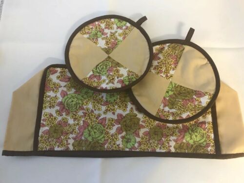 Vintage Toaster Cover & Matching Pot Holders Cotton