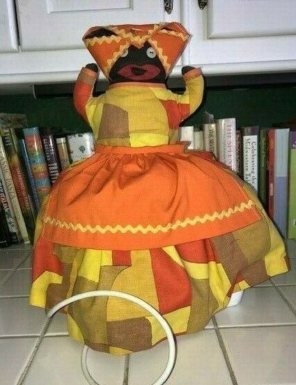 1940's Black Americana Mammy Doll, Toaster Cover, Free shipping.