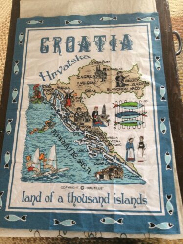 Nautilus Tea Towel Croatia Island