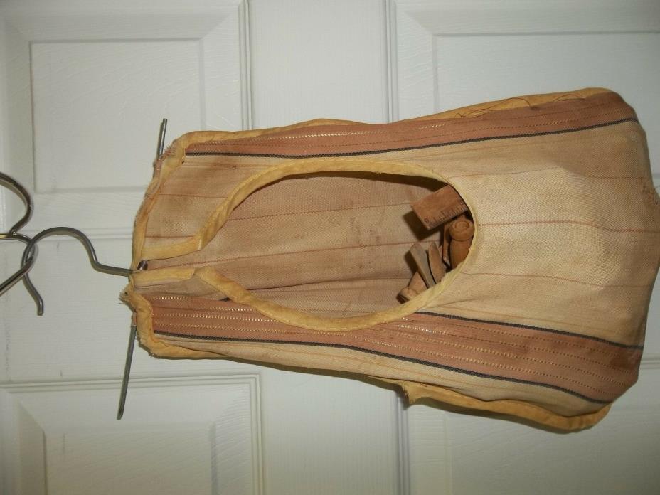 REDUCED Vintage Wood PINS and Wire Hanger Clothes Pin Bag GREAT DECOR