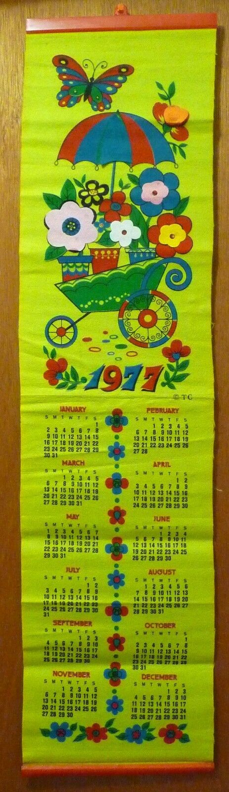 1977 Felt Calendar