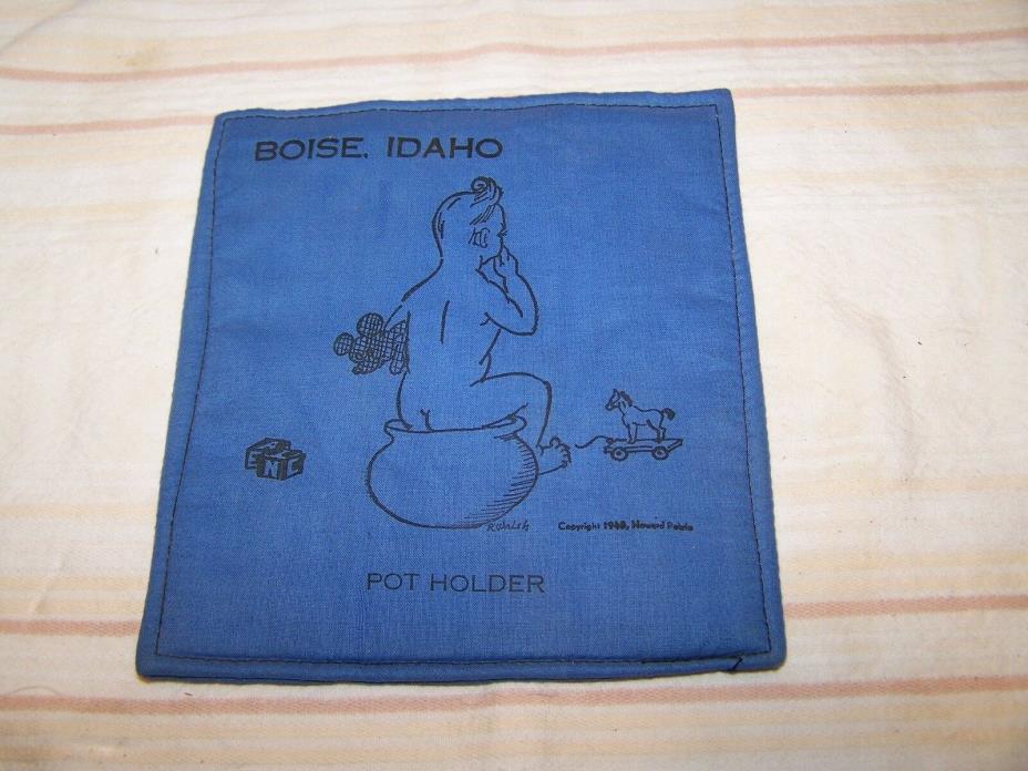 Vintage Pot Holder Boise Idaho Copyright 1948