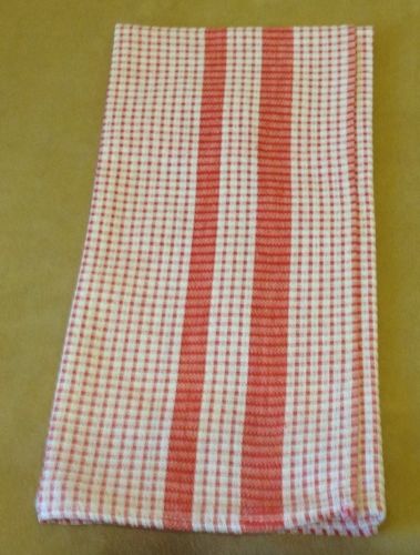 Kitchen Towel, Red And White Check, Cotton