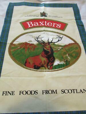 BAXTERS FINE FOODS FROM SCOTLAND LINEN TEA DISH TOWEL W A BAXTER & SONS