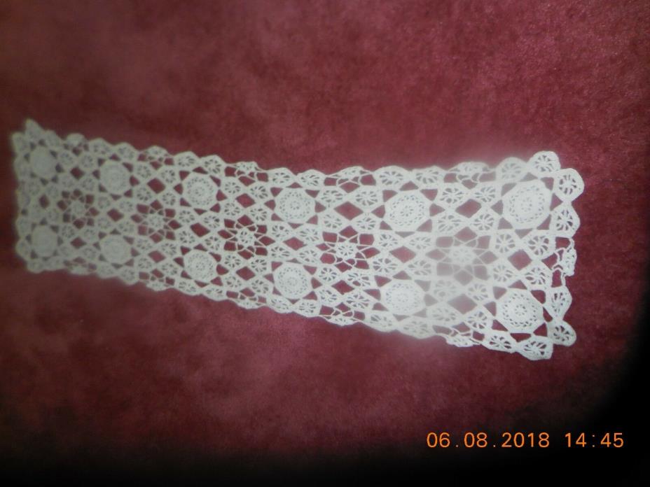 Crocheted Doily Ivory Colored Approximately 43