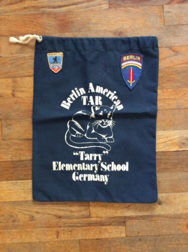 Vintage Berlin American TAR “Tarry” Elemetary School Germany Backpack Book Bag