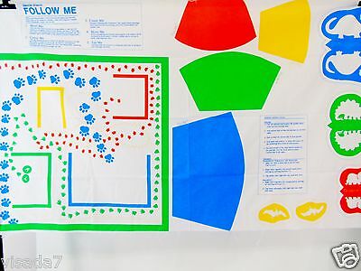 Educational Fabric Gentile Giants Follow Me 1987 The Learning Line Schooling