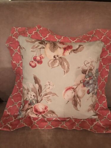 Vintage Throw Pillow Antique Cotton  Material; NEW;