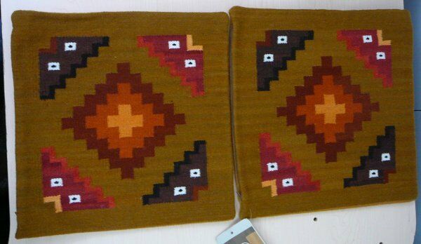 Handmade Peru Throw Pillow Cover Set llama alpaca inca
