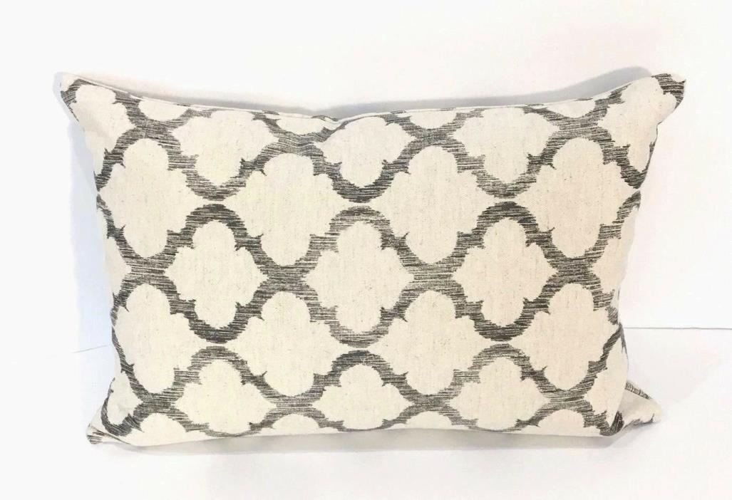 Decorative Pillow Lumbar Custom Made 14 x 20 Cotton Linen Fabric Sofa Pillow NEW