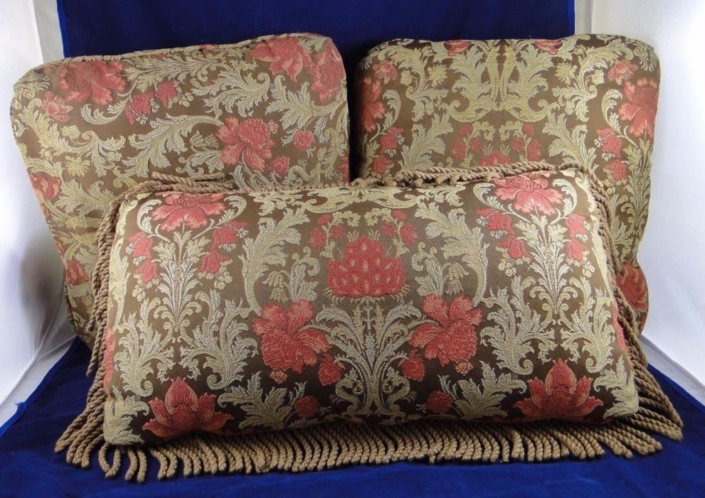 Walter E. Smithe Drexel Heritage Custom Made Throw Pillows & Bolster