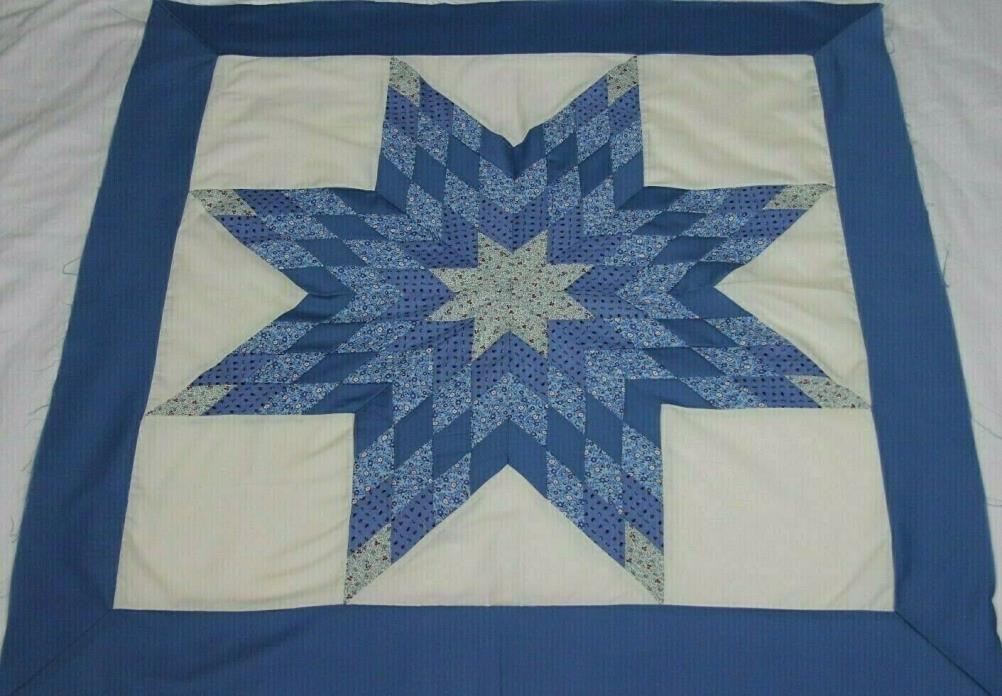 NEW~AMISH WALL HANGING TOPPER ~ HANDMADE~LANCASTER, PA. LONE STAR 36X36