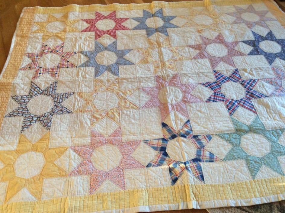 Vintage Quilt All Hand Made & Quilted 64