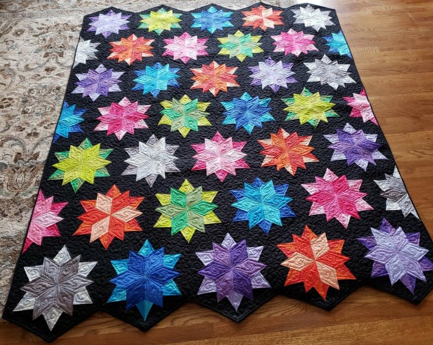Night Sky Quilt by Jaybird Quilts Completed 70