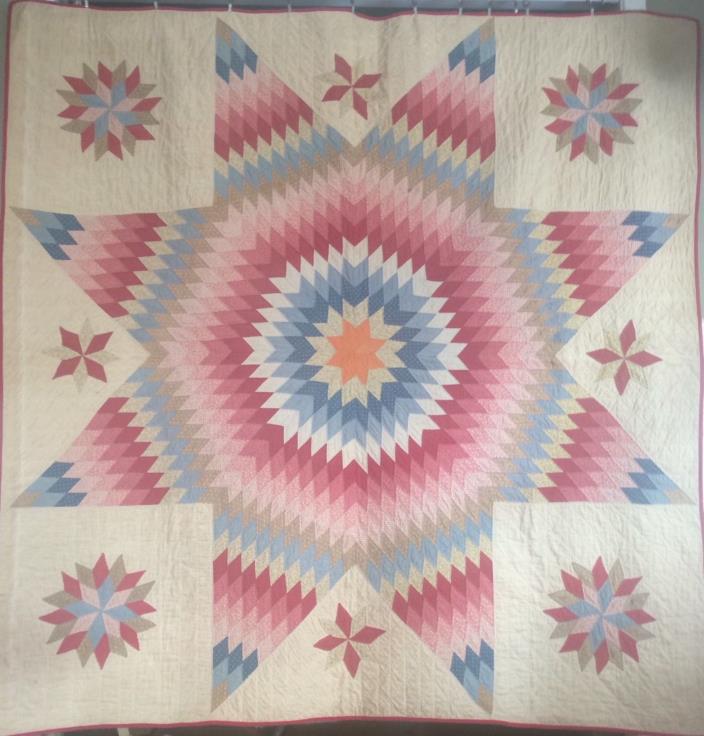UNWASHED c1900 LONE STAR QUILT