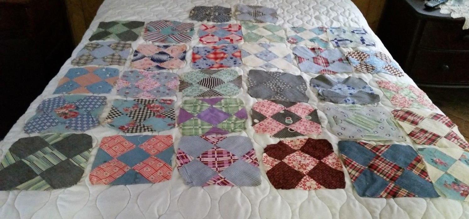 32 Vintage Quilt Blocks