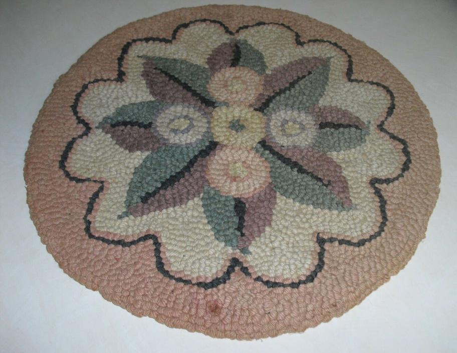 Antique Handmade Round Chair Pad 15