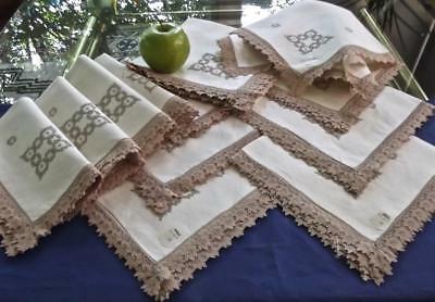 Set 15 Unused Pure Linen 18