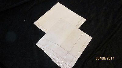 Vintage Linen Table Handkerchief Decor Beige rework crafts