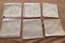Vintage Set of 6 IvoryDamask/Silk Thread 12 x 12 Luncheon Napkins, Made in Japan