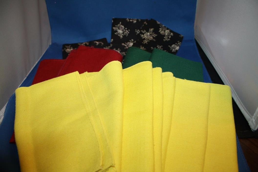 Various cloth napkins