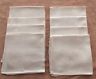 VINTAGE SET OF 8 IVORY/SATIN THREAD DAMASK DINNER NAPKINS 15