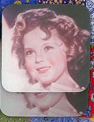 SHIRLEY TEMPLE Rubber Backed Coasters #0502