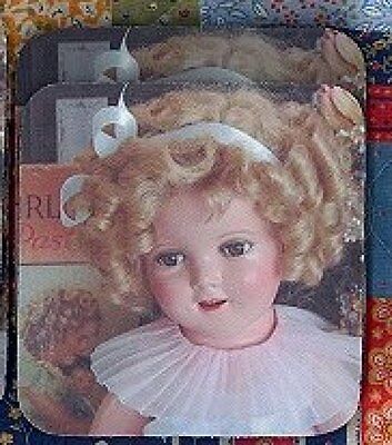 SHIRLEY TEMPLE DOLL Rubber Backed Coasters #0595